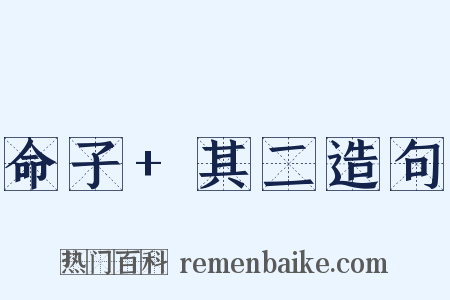 命子+其二造句是什么意思的图片